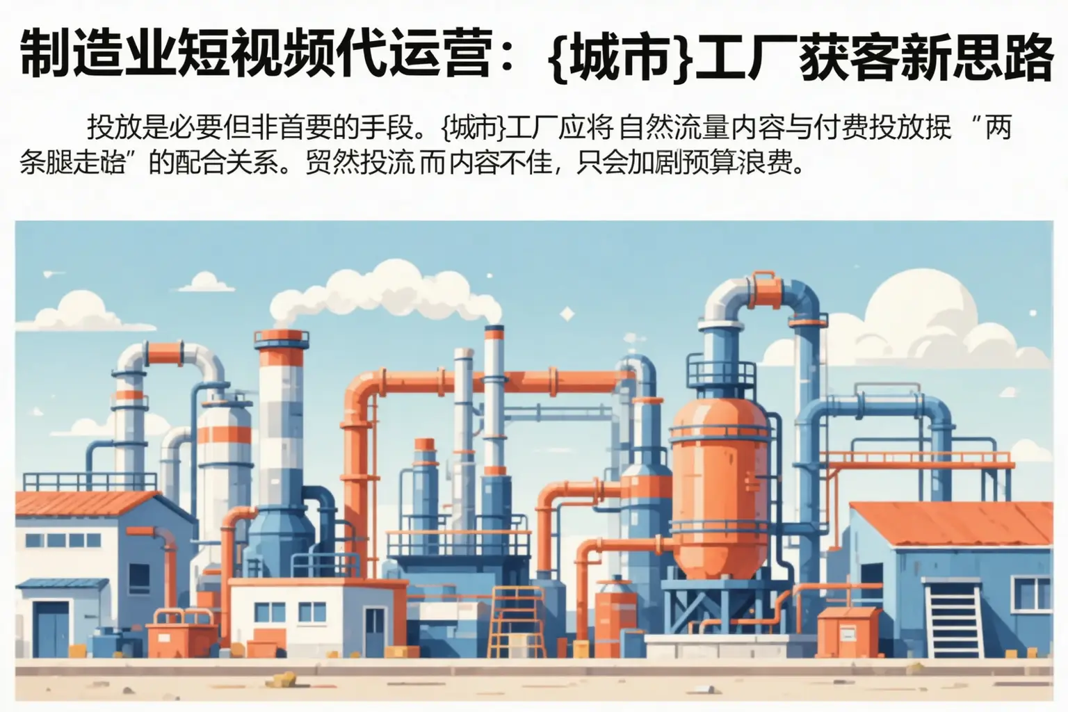 制造业短视频代运营：江孜工厂获客新思路